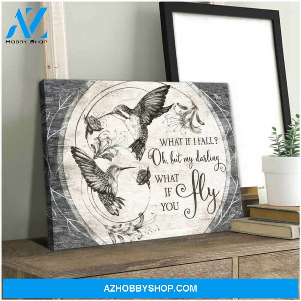 Hummingbird Premium Canvas Wall Art