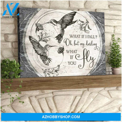 Hummingbird Premium Canvas Wall Art