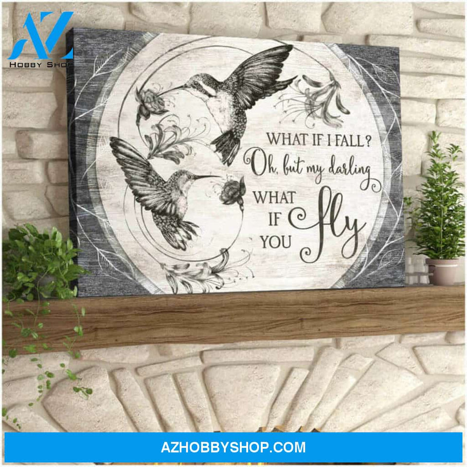 Hummingbird Premium Canvas Wall Art