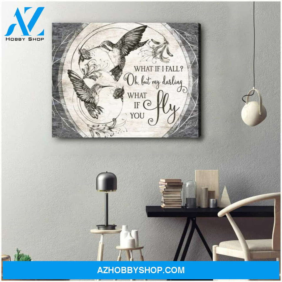Hummingbird Premium Canvas Wall Art