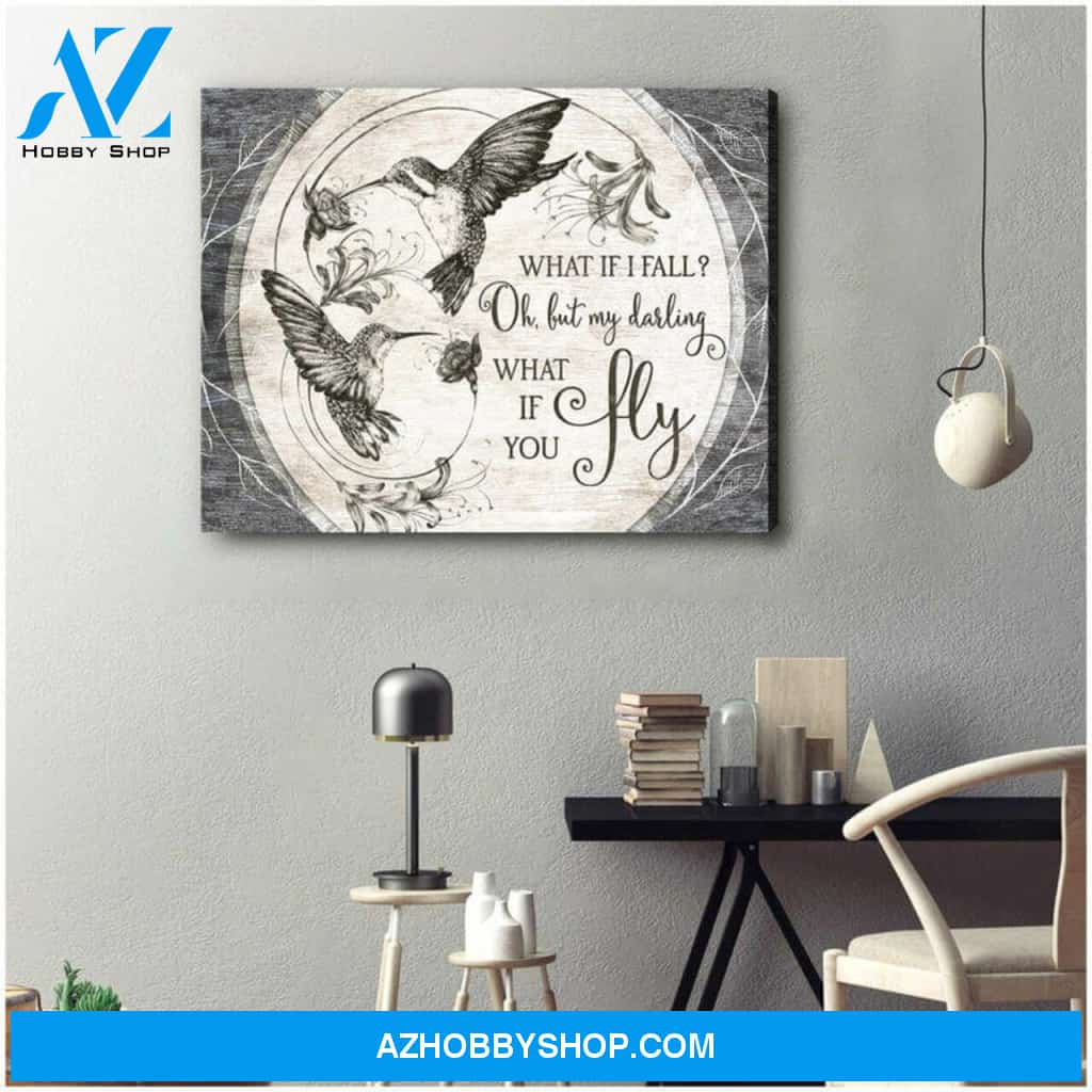 Hummingbird Premium Canvas Wall Art