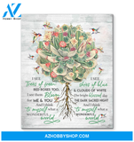 Hummingbird Premium Wall Art Canvas - I See Trees Of Green Red Roses Too Premium Canvas
