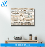 Hummingbird Premium Wall Art Canvas - Today is a Brand New Day Premium Canvas
