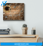 Hummingbird - Simply Blessed - Canvas Wall Art