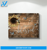 Hummingbird - Simply Blessed - Canvas Wall Art