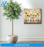 Hummingbird Sunflower In A World Canvas Wall Art
