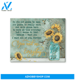 Hummingbird Sunflowers Premium Wall Art Canvas - You And Me Everyday Premium Canvas