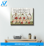 Hummingbird Thankful Canvas Wall Art