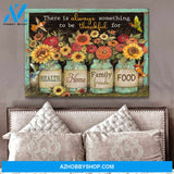 Hummingbird Thankful Canvas Wall Art