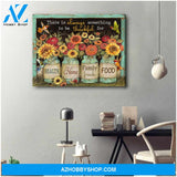 Hummingbird Thankful Canvas Wall Art