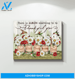 Hummingbird Thankful Canvas Wall Art