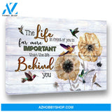 Hummingbird The Life In Front Of You Premium Canvas Wall Art