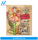 Hummingbird Then Sings My Soul Canvas Wall Art
