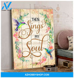 Hummingbird Then Sings My Soul Canvas Wall Art
