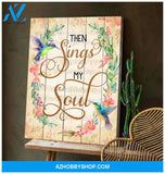 Hummingbird Then Sings My Soul Canvas Wall Art