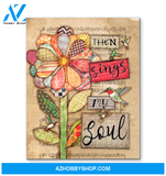 Hummingbird Then Sings My Soul Canvas Wall Art