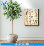 Hummingbird Then Sings My Soul Canvas Wall Art