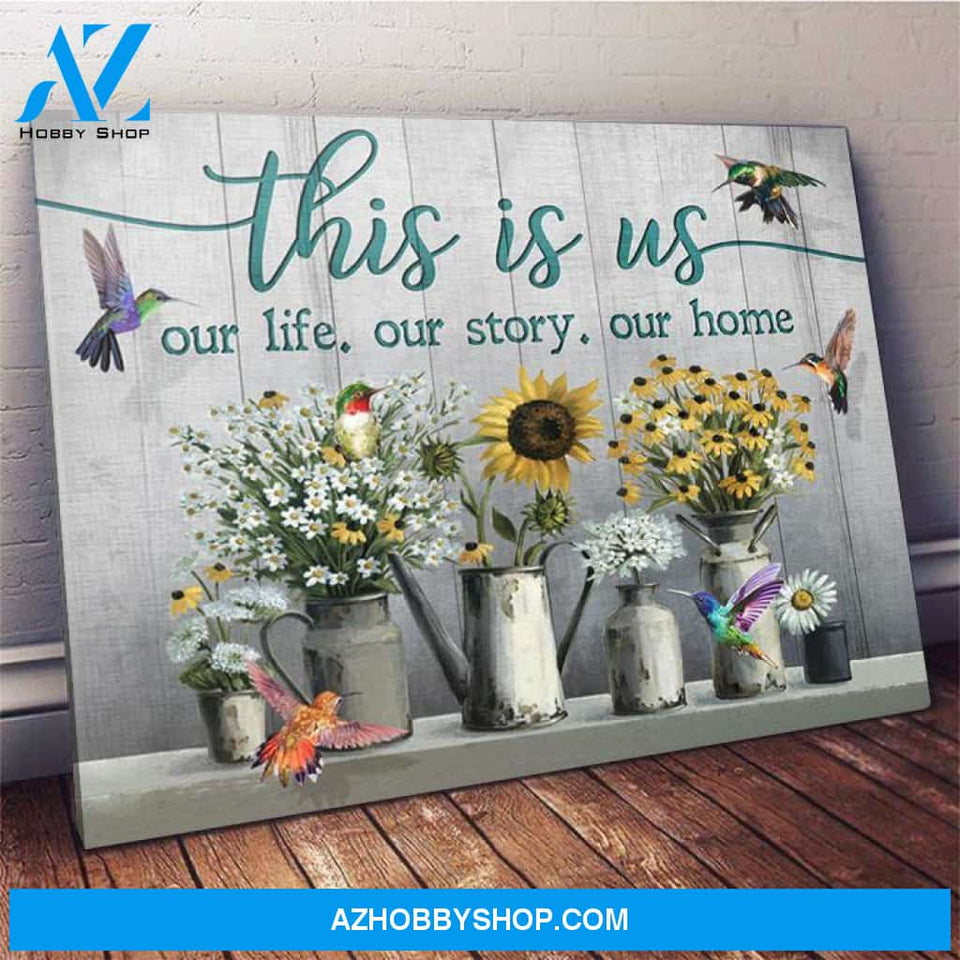 Hummingbird This Is Us Canvas Wall Art