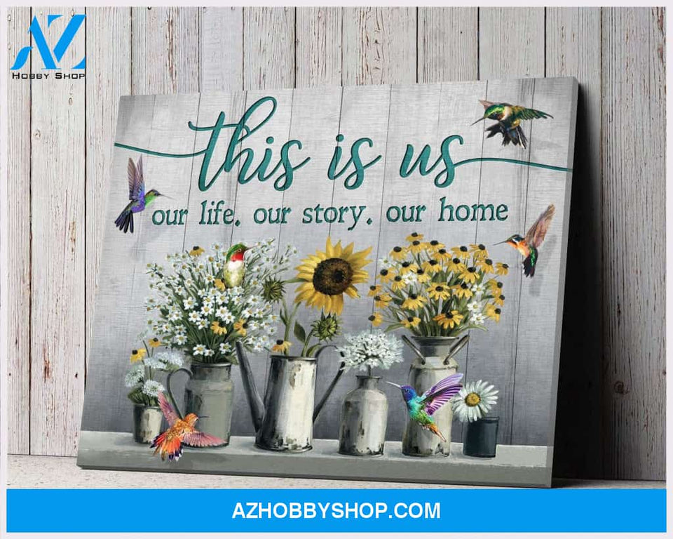 Hummingbird This Is Us Canvas Wall Art