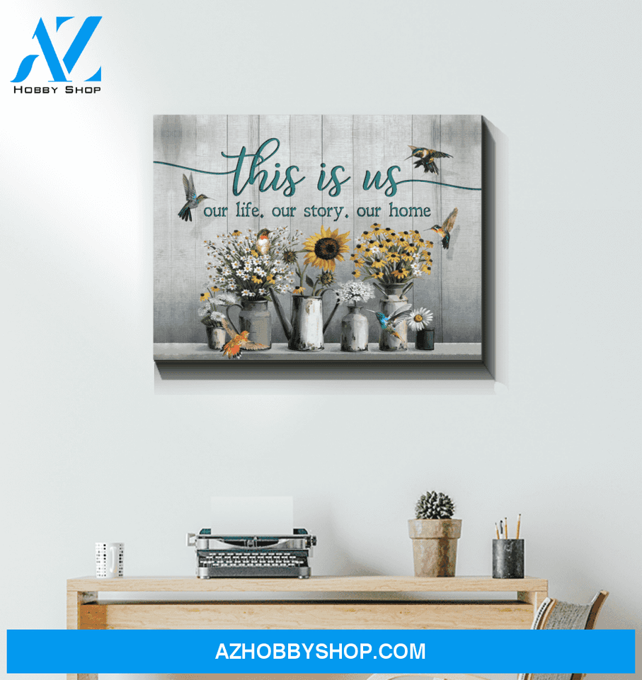 Hummingbird This Is Us Canvas Wall Art