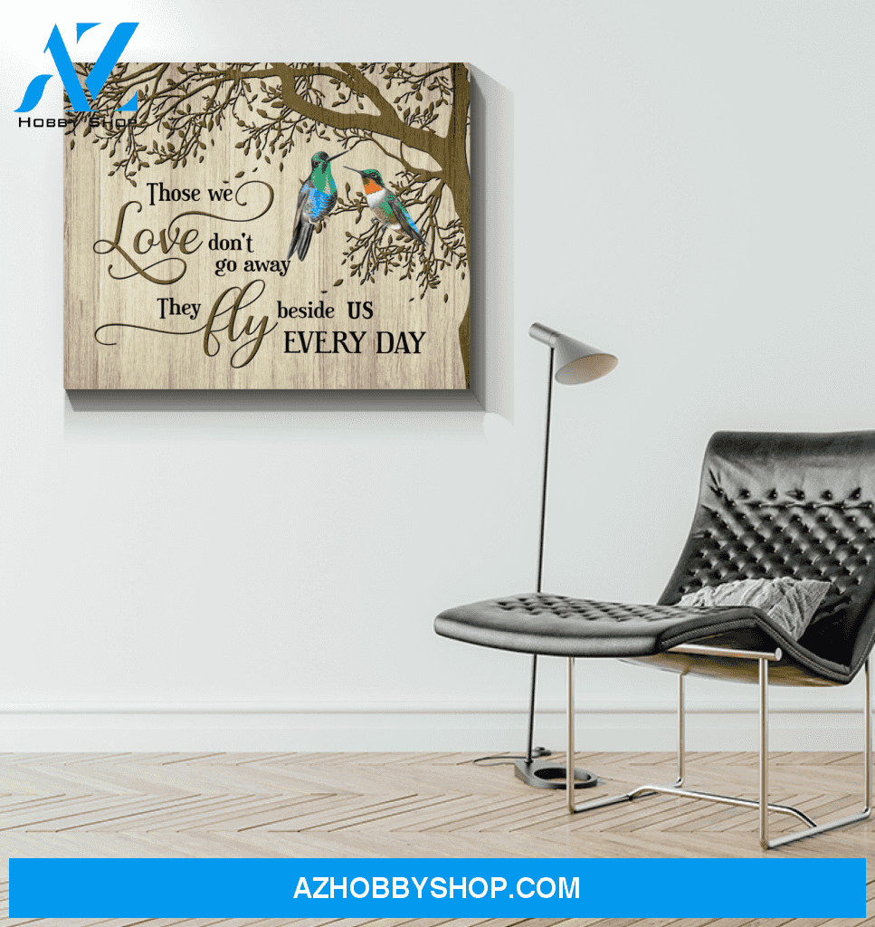 Hummingbird Those We Love Canvas Wall Art