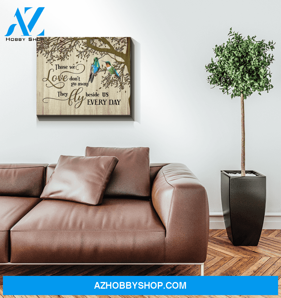 Hummingbird Those We Love Canvas Wall Art