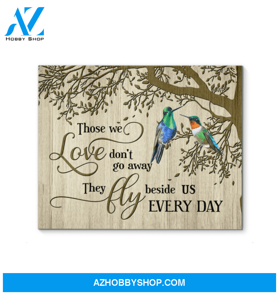 Hummingbird Those We Love Canvas Wall Art