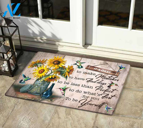 Hummingbird To Be Yourself Doormat | Welcome Mat | House Warming Gift