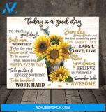 Hummingbird, today is a good day - Matte Canvas, gift for you, gift for hummingbird lover, Christmas gift c30