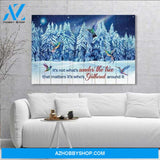 Hummingbird Under The Tree Wall Art Canvas