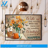 Hummingbird Wake Ip Every Morning With The Thought Canvas And Poster, Wall Decor Visual Art