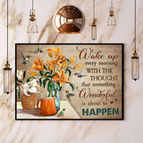 Hummingbird Wake Ip Every Morning With The Thought Paper Poster No Frame Matte Canvas Wall Decor