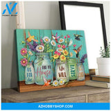Hummingbird We Will Serve The Lord Canvas Wall Art