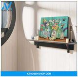 Hummingbird We Will Serve The Lord Canvas Wall Art