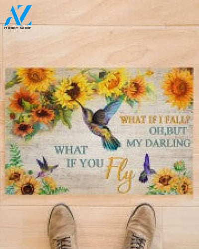 Hummingbird What If You Fly Gift For You Doormat