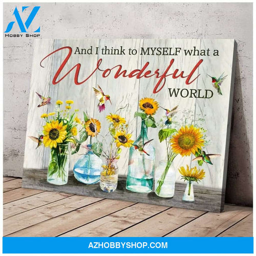 Hummingbird Wonderful Canvas Wall Art