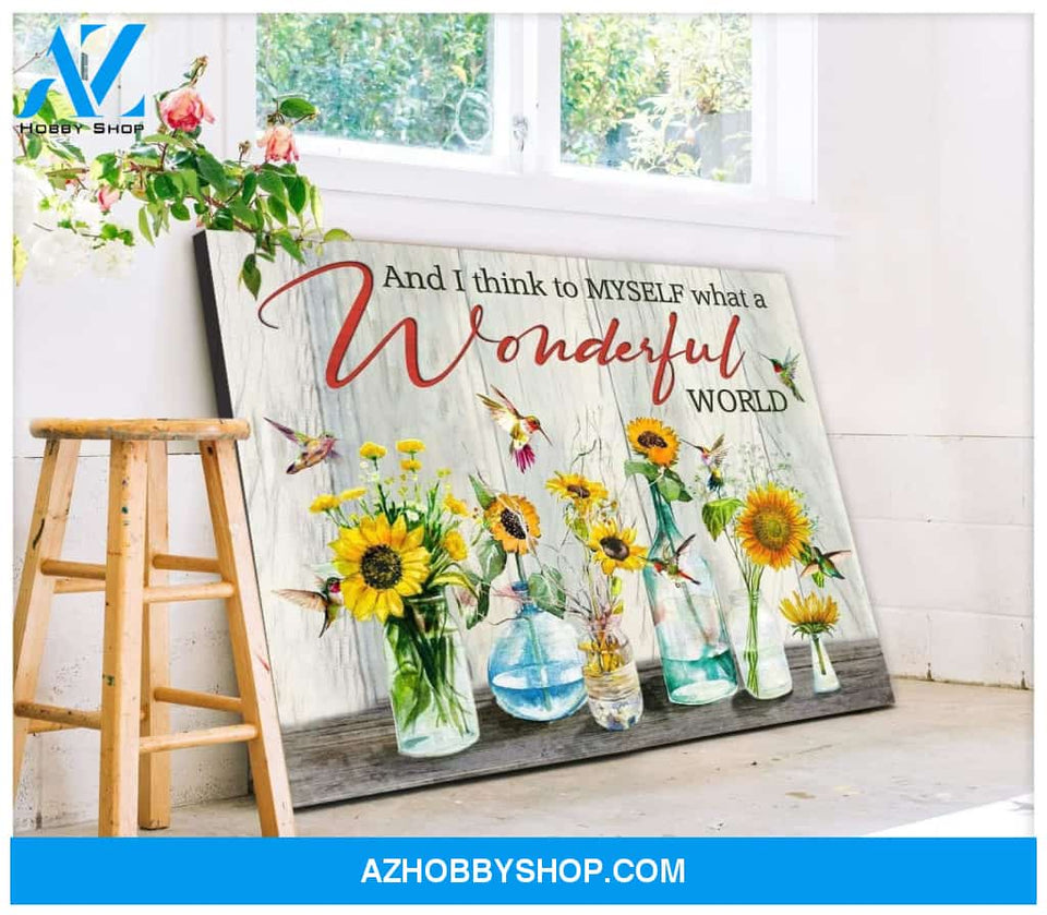 Hummingbird Wonderful Canvas Wall Art