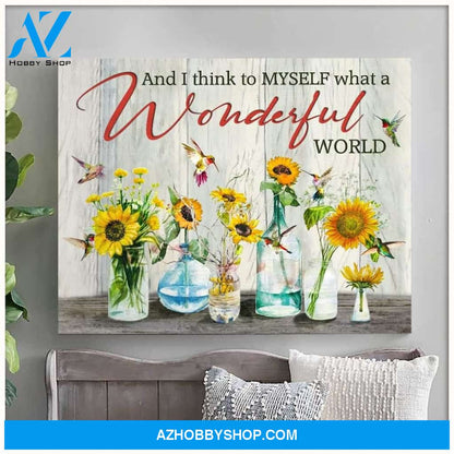 Hummingbird Wonderful Canvas Wall Art