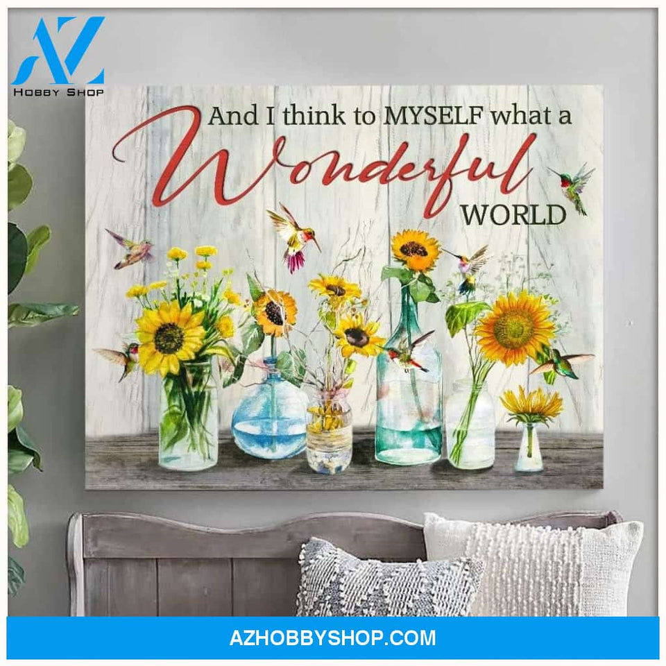 Hummingbird Wonderful Canvas Wall Art