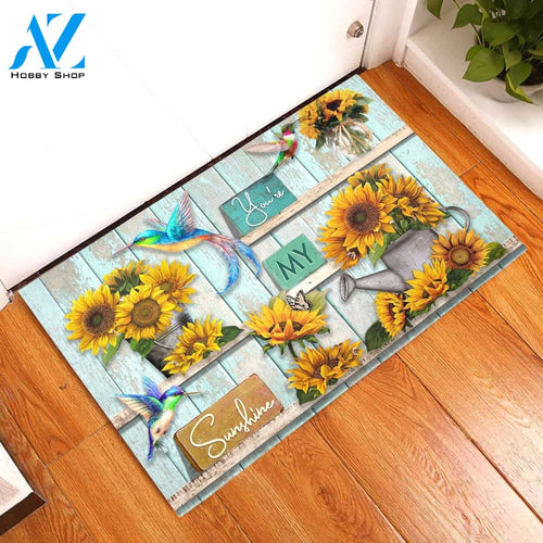 Hummingbird You're My Sunshine Doormat | Welcome Mat | House Warming Gift