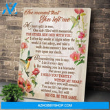 Hummingbirds - The Moment That You Left Me Christmas Gift Idea Canvas Wall Art