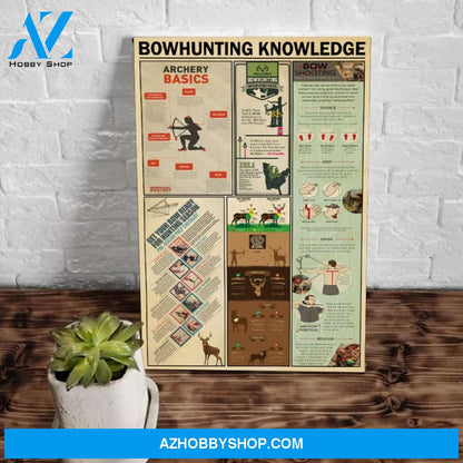 Hunting Canvas Bowhunting Knowledge Matte Canvas