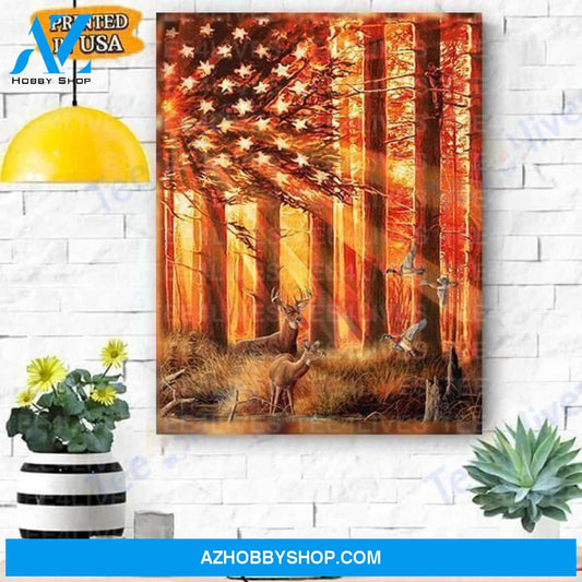 Hunting Canvas Prints Wall Art - Matte Canvas