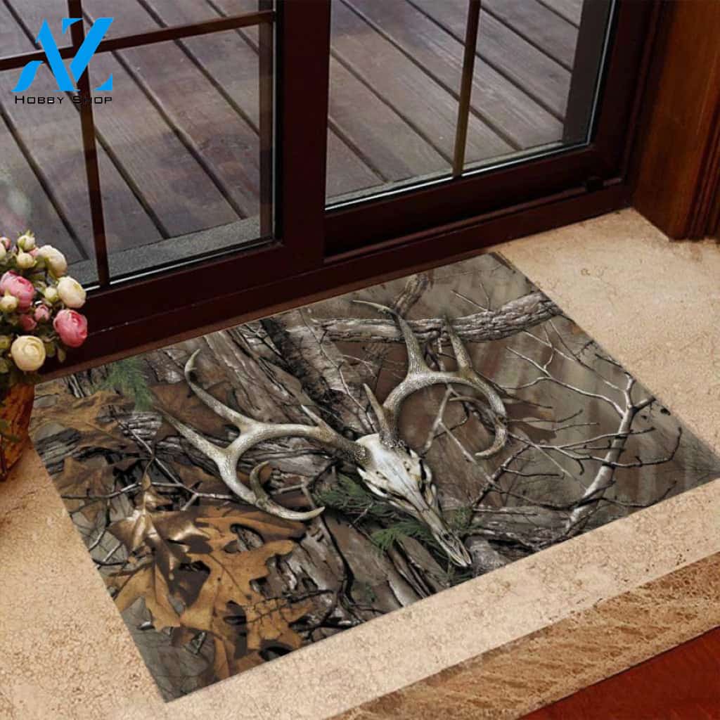 Hunting Easy Clean Welcome DoorMat | Felt And Rubber | 40x60 cm | 45x75 cm | 60x90 cm | Colorful | DO1102