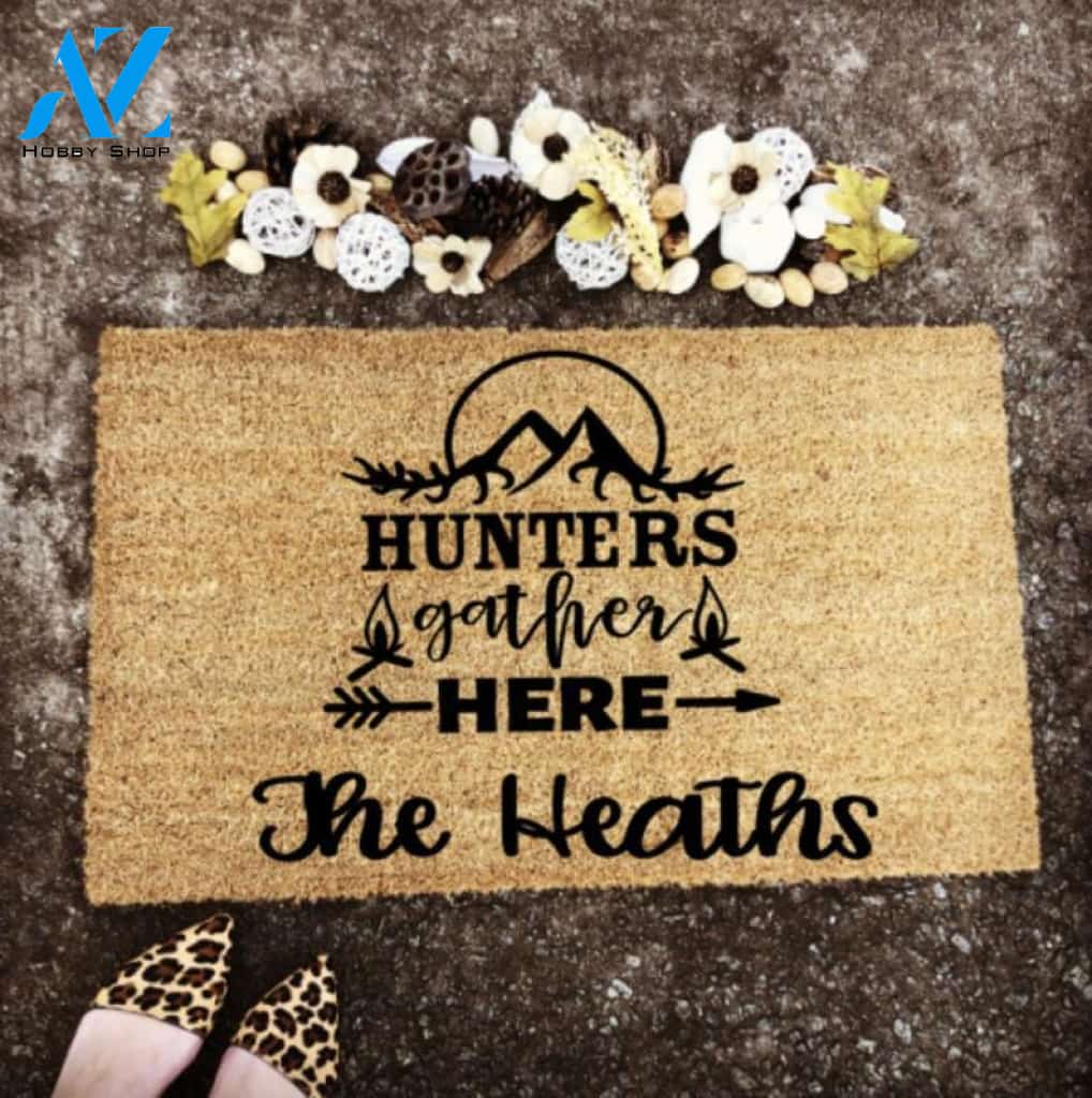Hunting Easy Clean Welcome DoorMat | Felt And Rubber | 40x60 cm | 45x75 cm | 60x90 cm | Colorful | DO1001