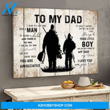 Hunting Gift For Dad From Son Dad Hunting Lover Canvas Gift For Dad