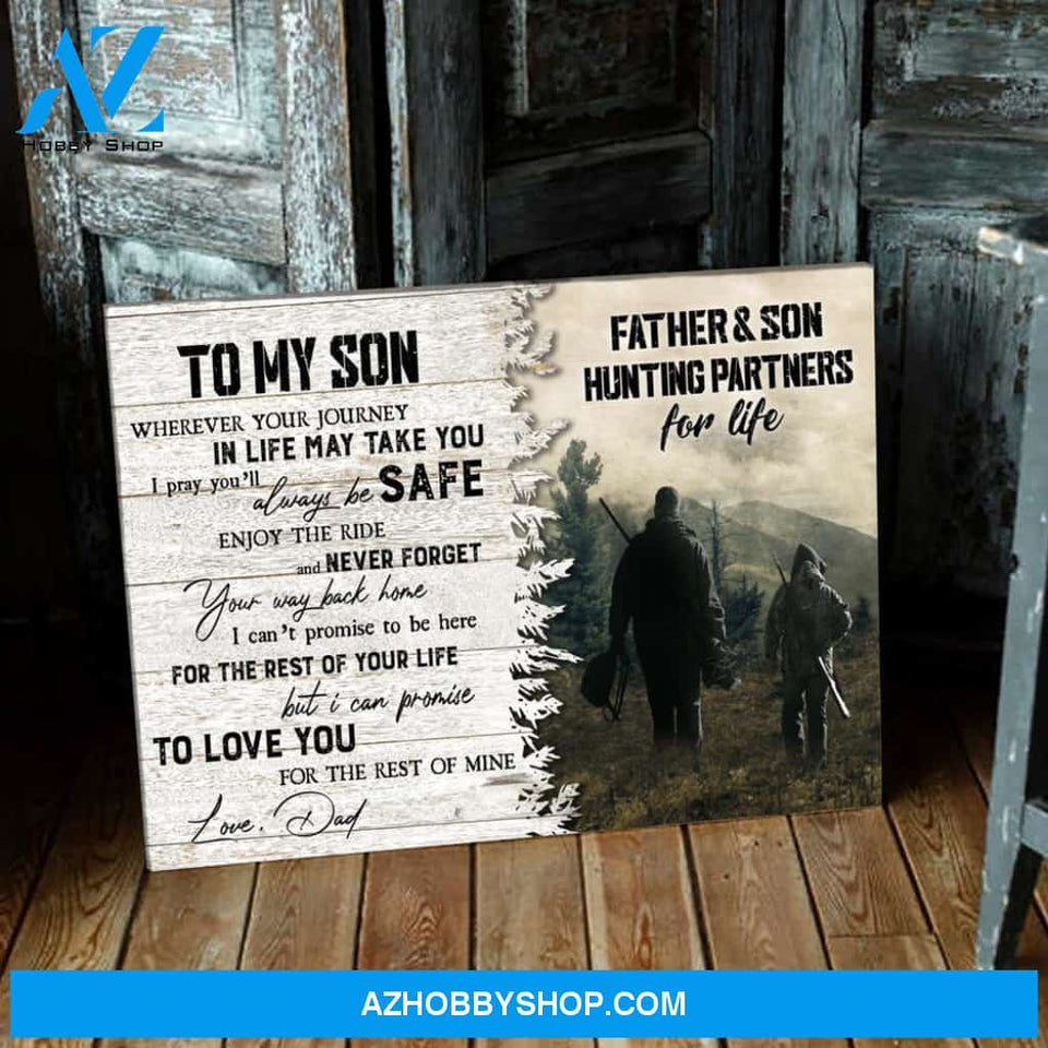 Hunting Gift For Son To My Son From Dad Hunting Lover Canvas