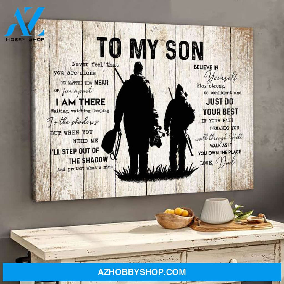 Hunting Gift To My Son From Dad Hunting Lover Canvas Gift For Son