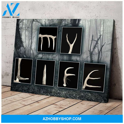 Hunting My Life Special Custom Design Canvas Gift