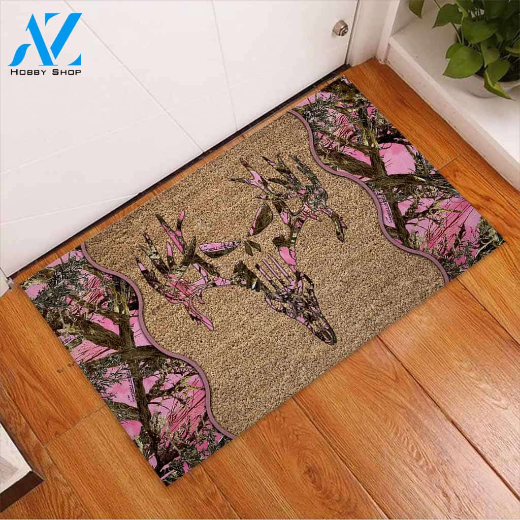Hunting Coir Pattern Print Doormat